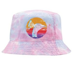 Retro Peacock Tie-Dyed Bucket Hat