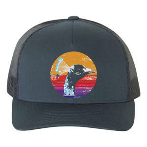 Retro Peacock Yupoong Adult 5-Panel Trucker Hat