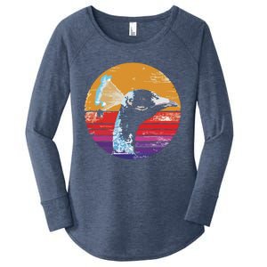 Retro Peacock Women's Perfect Tri Tunic Long Sleeve Shirt