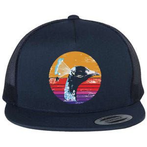 Retro Peacock Flat Bill Trucker Hat