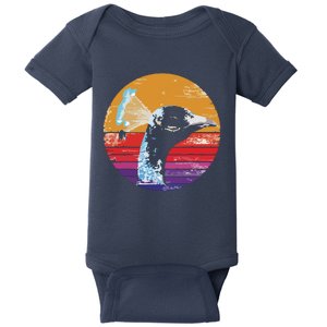 Retro Peacock Baby Bodysuit