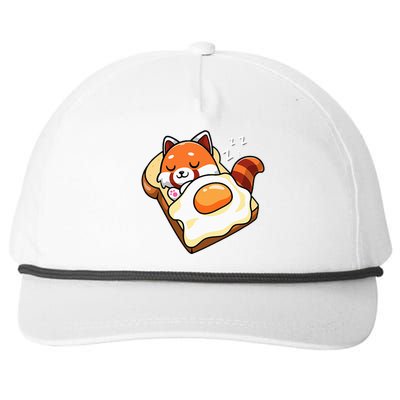 Red Panda Snapback Five-Panel Rope Hat