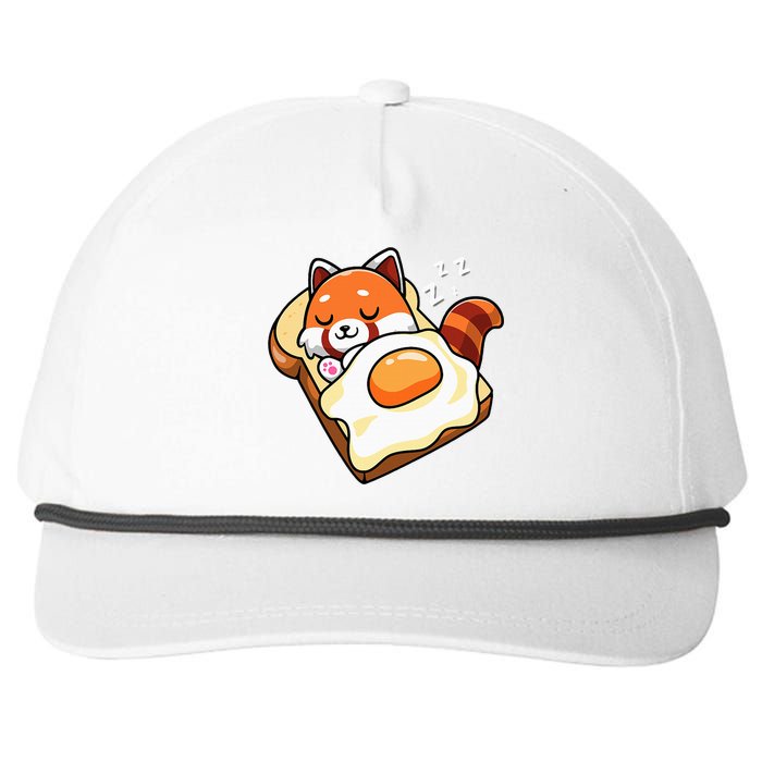 Red Panda Snapback Five-Panel Rope Hat