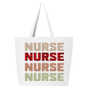 Retro Plaid Red Nurse Life For National Nurse Day Gift 25L Jumbo Tote