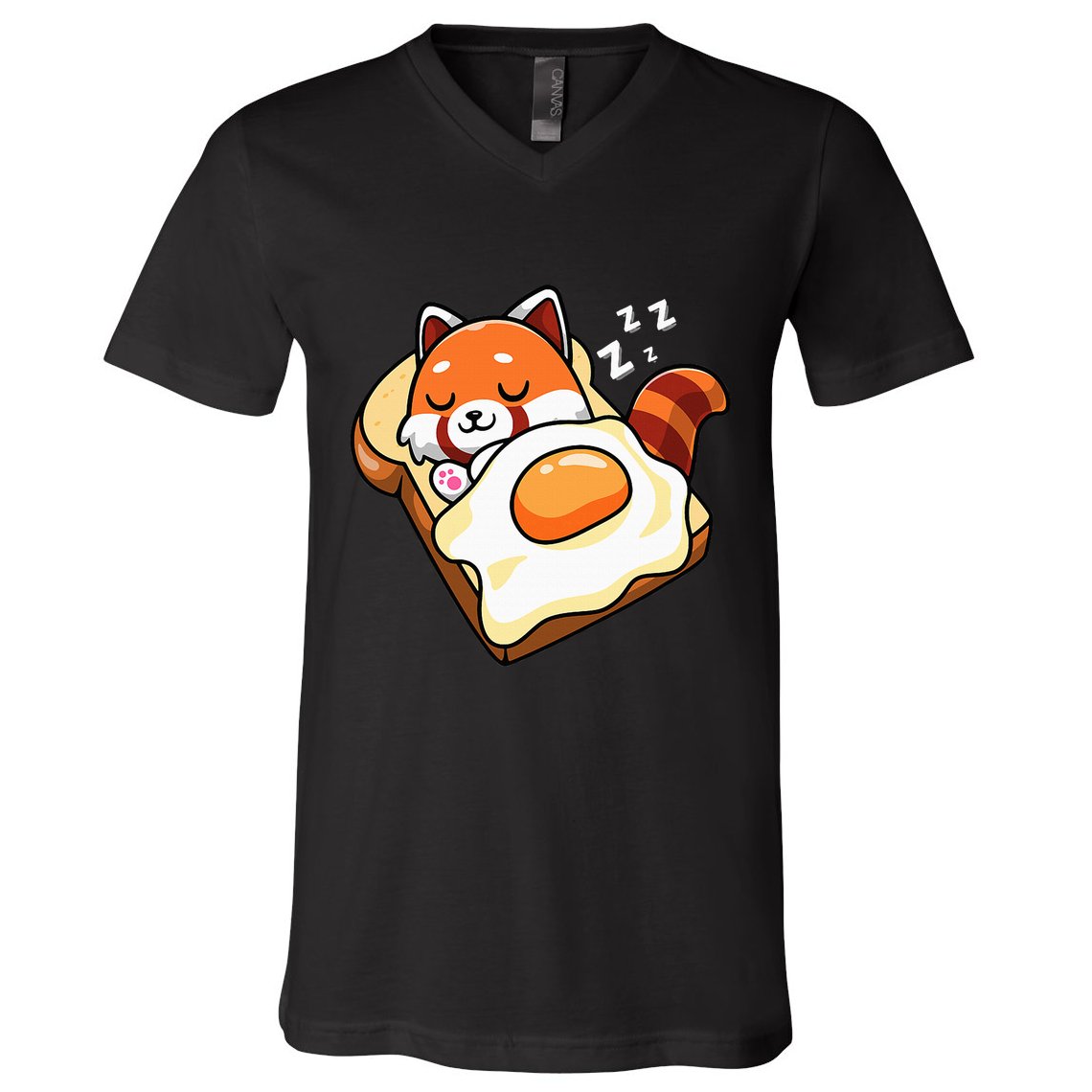 Red Panda V-Neck T-Shirt