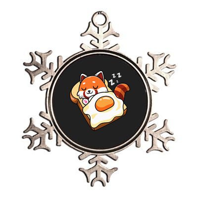 Red Panda Metallic Star Ornament