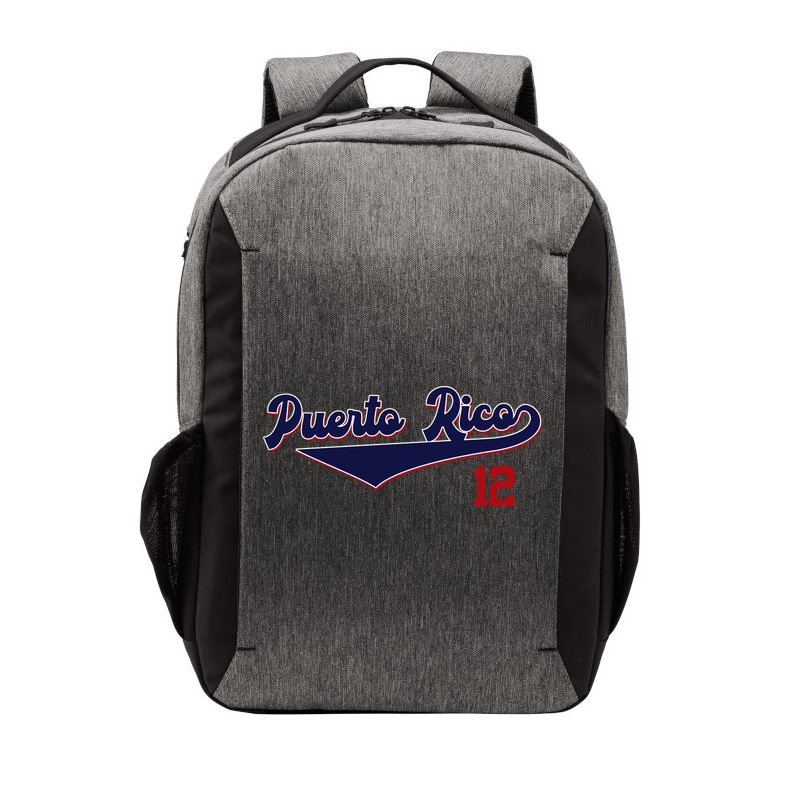Retro Puerto Rico Beisbol Jersey Boricua Baseball 12 Vector Backpack