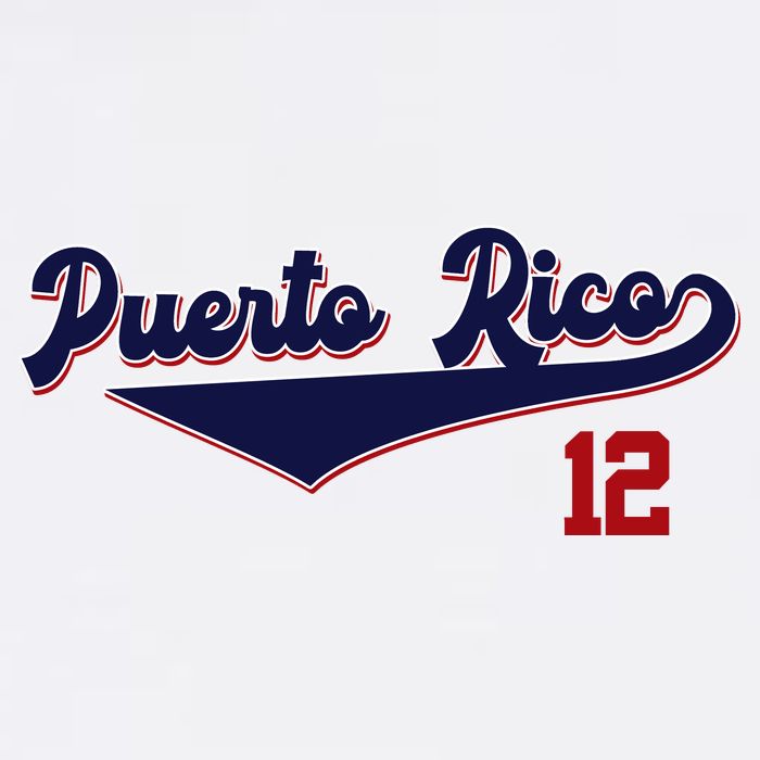 Retro Puerto Rico Beisbol Jersey Boricua Baseball 12 Cooling Performance Crew T-Shirt
