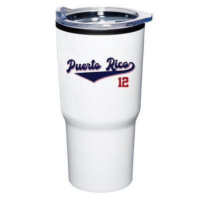 Retro Puerto Rico Beisbol Jersey Boricua Baseball 12 Tumbler