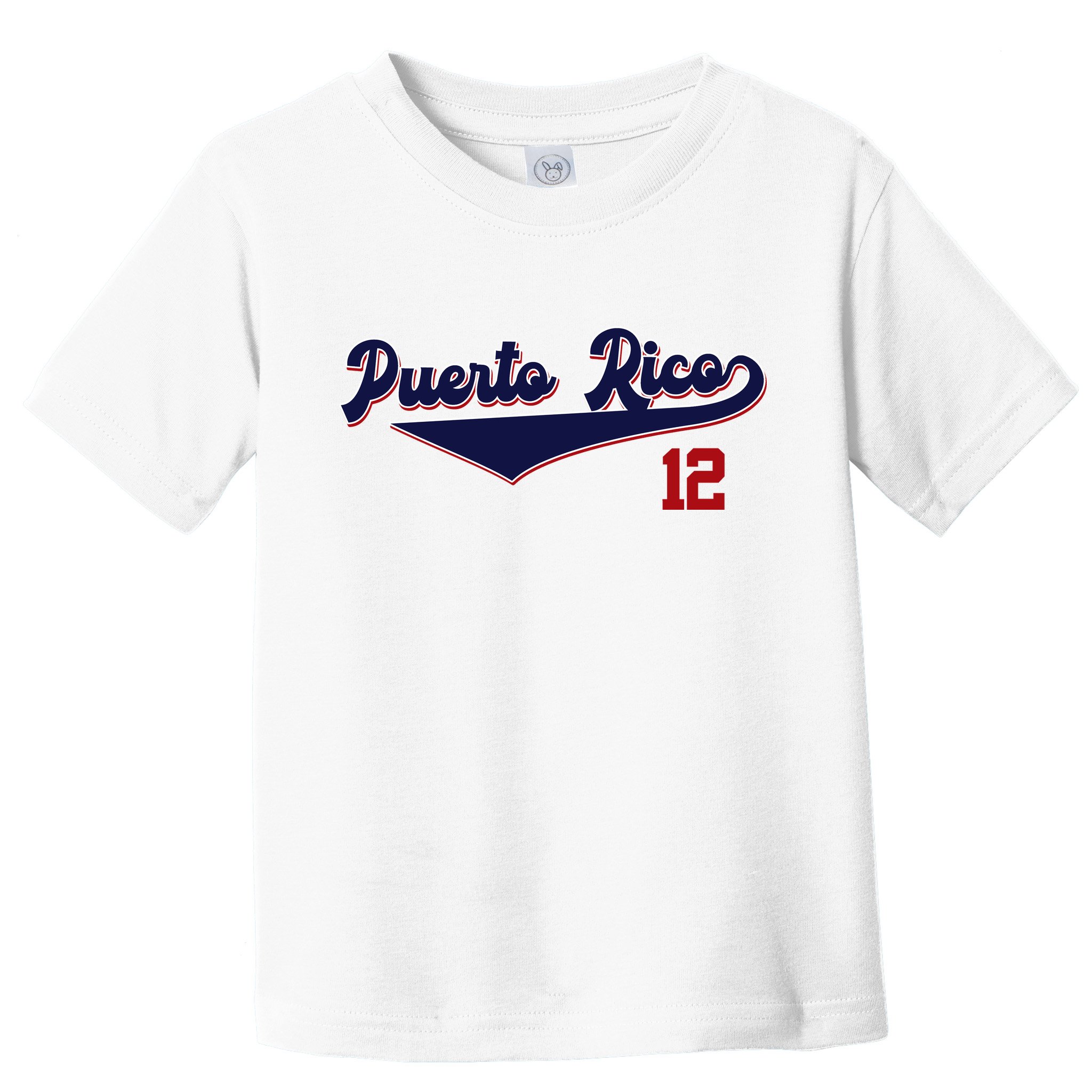 Retro Puerto Rico Beisbol Jersey Boricua Baseball 12 Toddler T-Shirt