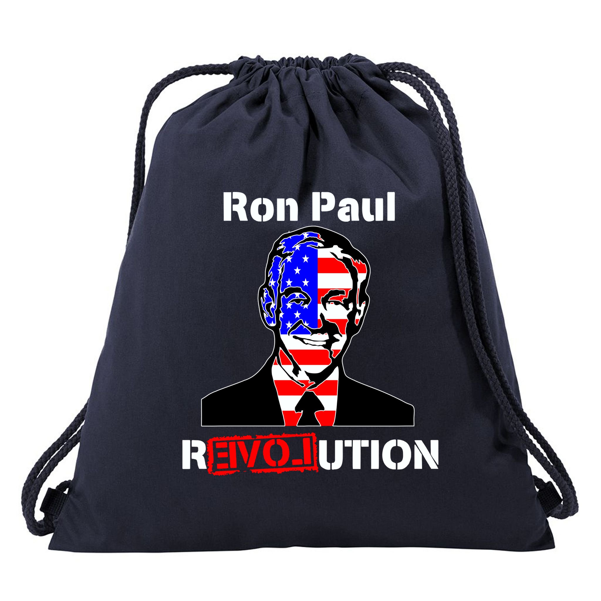 Ron Paul Revolution Drawstring Bag