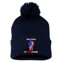 Ron Paul Revolution Pom Pom 12in Knit Beanie