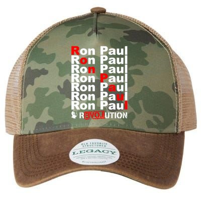 Ron Paul Revolution Word Legacy Tie Dye Trucker Hat