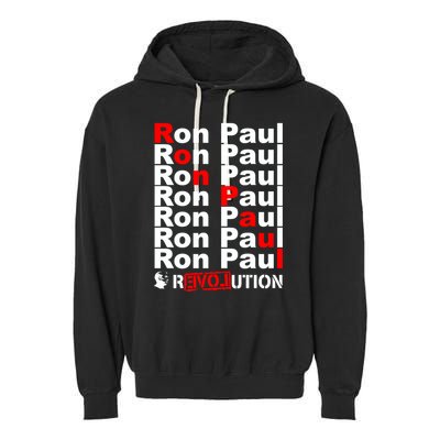 Ron Paul Revolution Word Garment-Dyed Fleece Hoodie