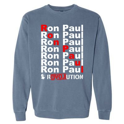 Ron Paul Revolution Word Garment-Dyed Sweatshirt