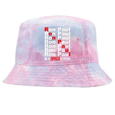 Ron Paul Revolution Word Tie-Dyed Bucket Hat