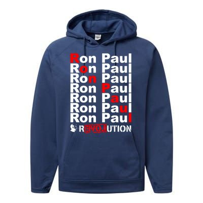 Ron Paul Revolution Word Performance Fleece Hoodie