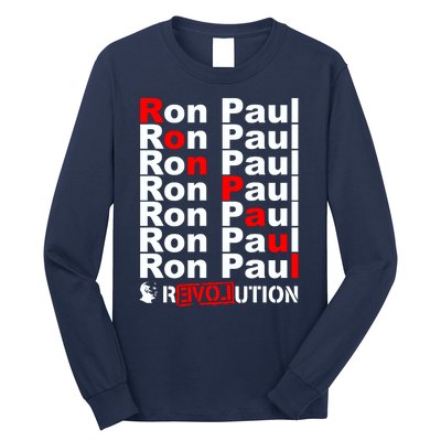 Ron Paul Revolution Word Long Sleeve Shirt