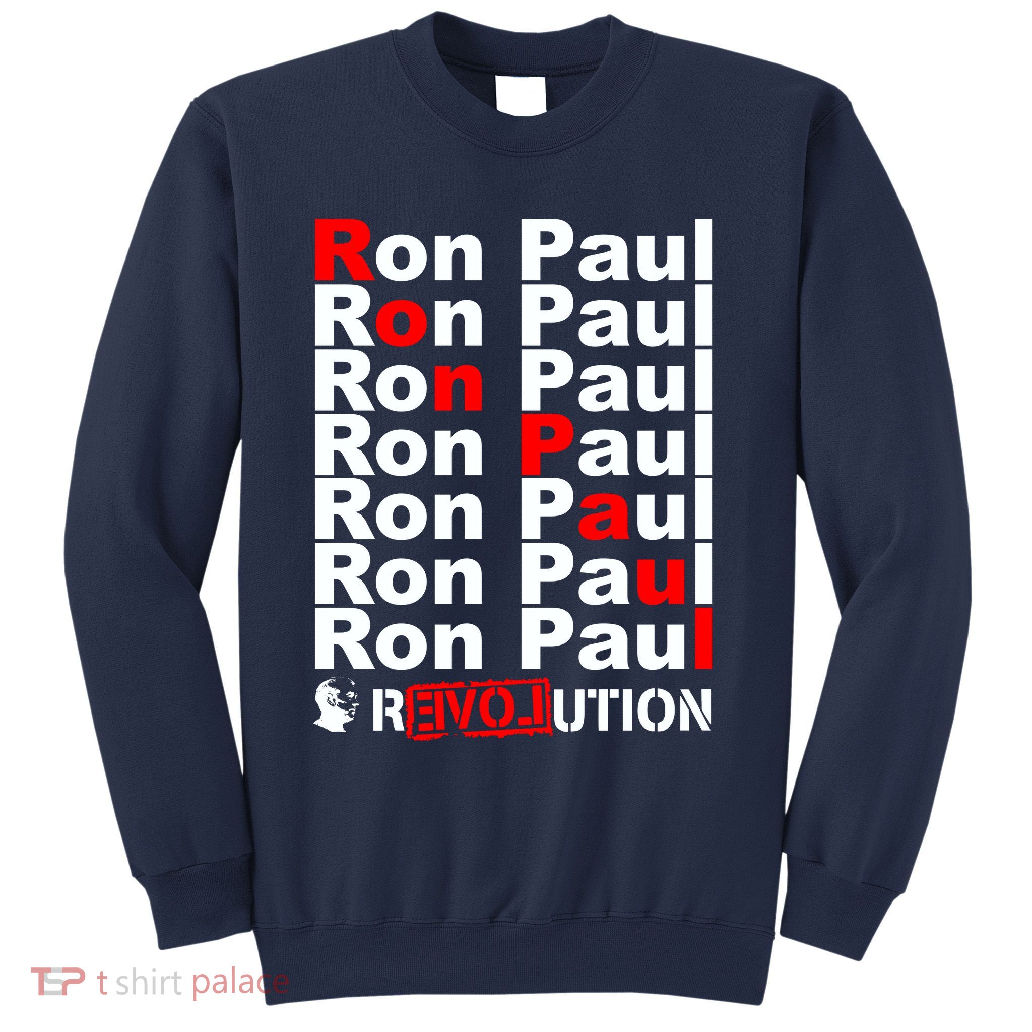 Ron Paul Revolution Word Sweatshirt