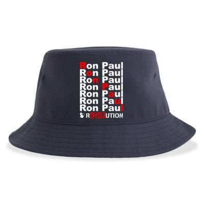 Ron Paul Revolution Word Sustainable Bucket Hat