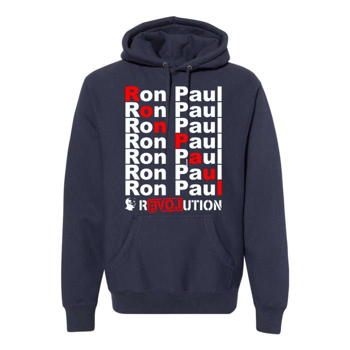 Ron Paul Revolution Word Premium Hoodie