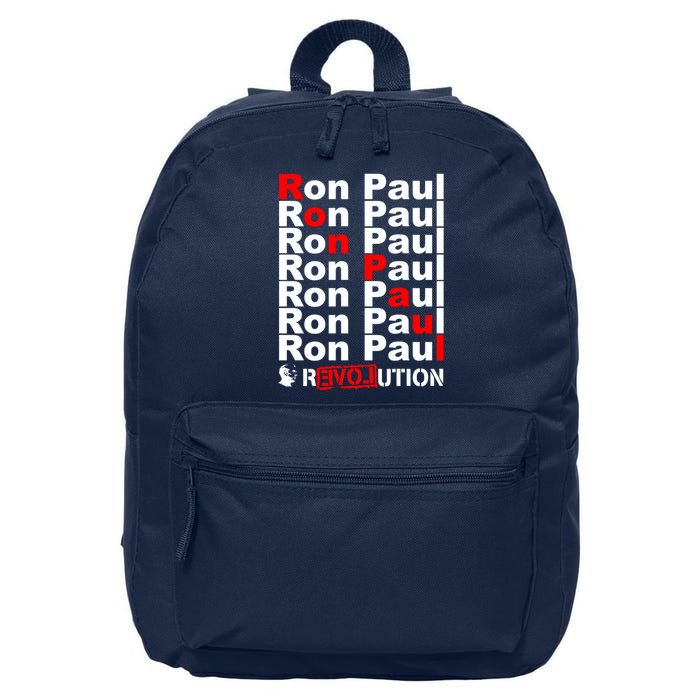 Ron Paul Revolution Word 16 in Basic Backpack