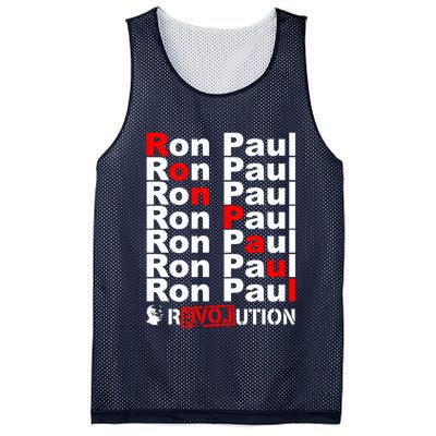 Ron Paul Revolution Word Mesh Reversible Basketball Jersey Tank