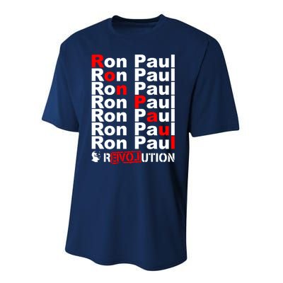 Ron Paul Revolution Word Performance Sprint T-Shirt