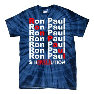 Ron Paul Revolution Word Tie-Dye T-Shirt