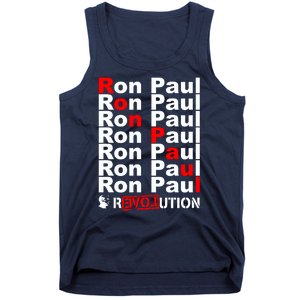 Ron Paul Revolution Word Tank Top