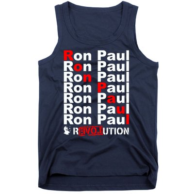 Ron Paul Revolution Word Tank Top