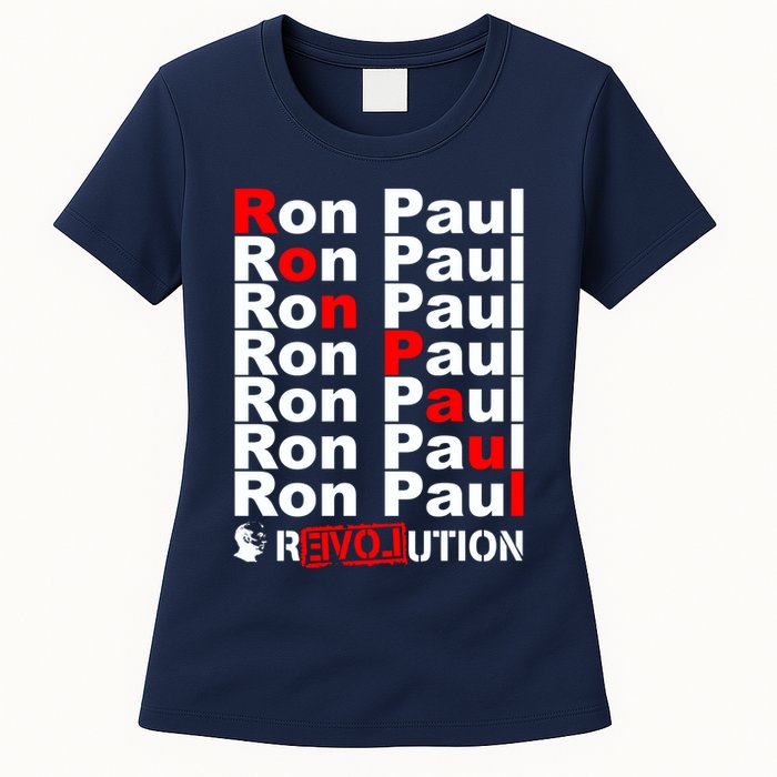 Ron Paul Revolution Word Womens T-Shirt