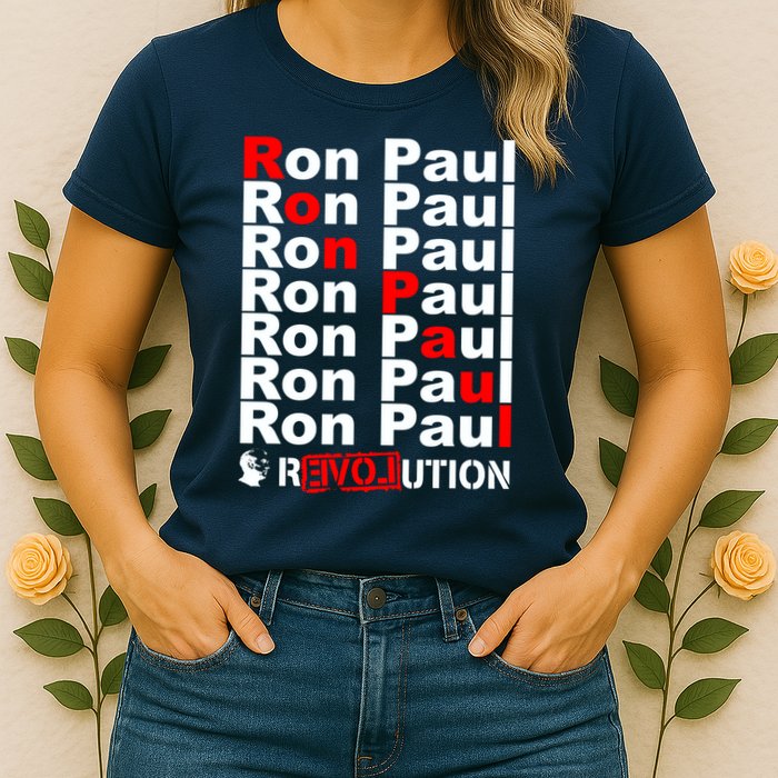 Ron Paul Revolution Word Womens T-Shirt