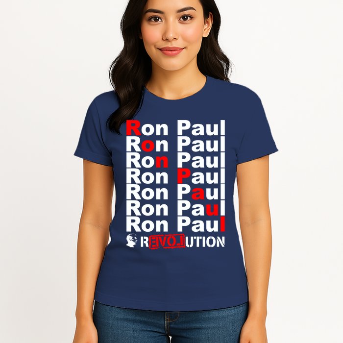 Ron Paul Revolution Word Womens T-Shirt