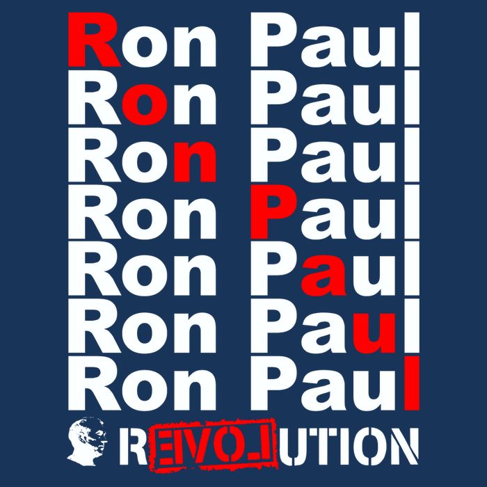 Ron Paul Revolution Word Womens T-Shirt