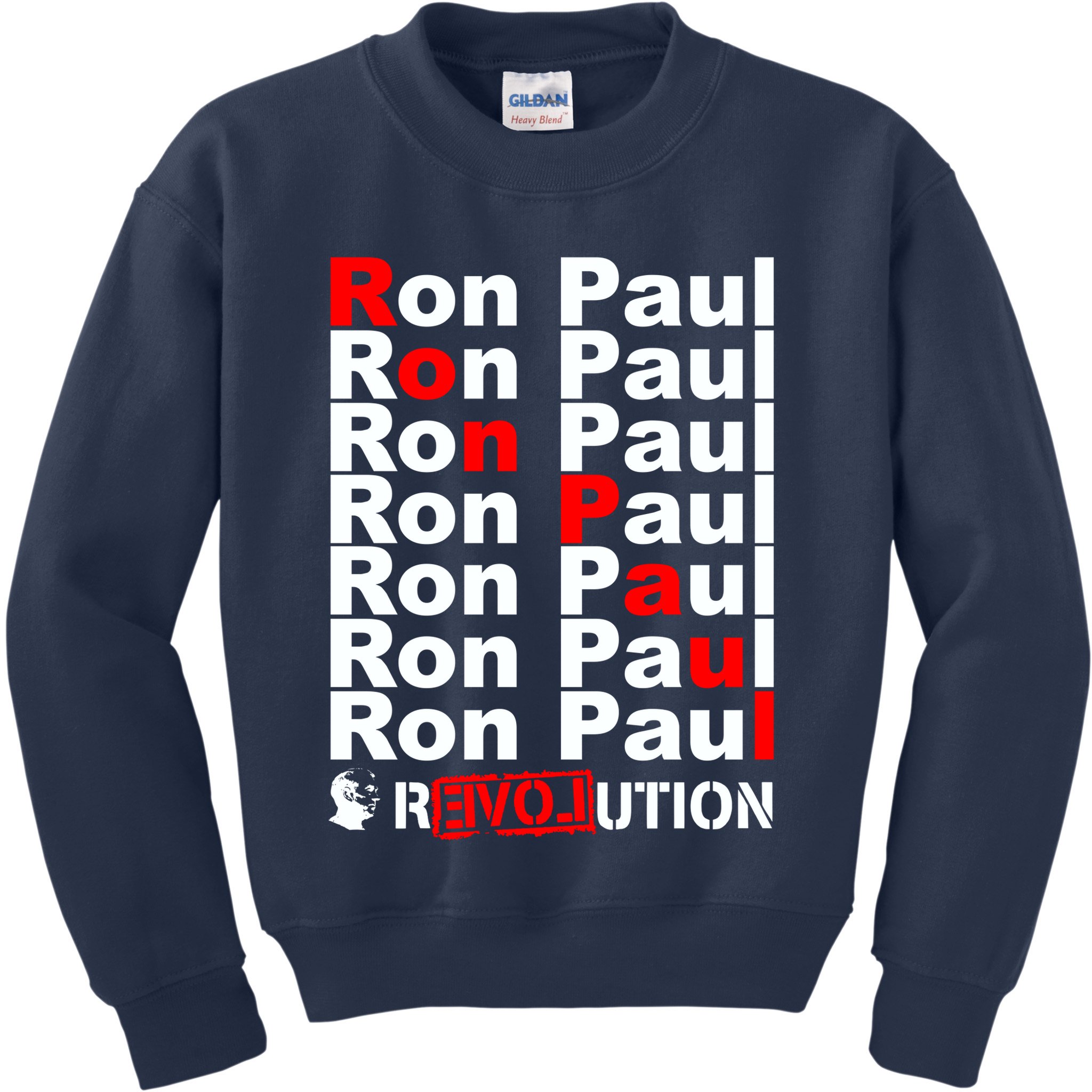 Ron Paul Revolution Word Kids Sweatshirt