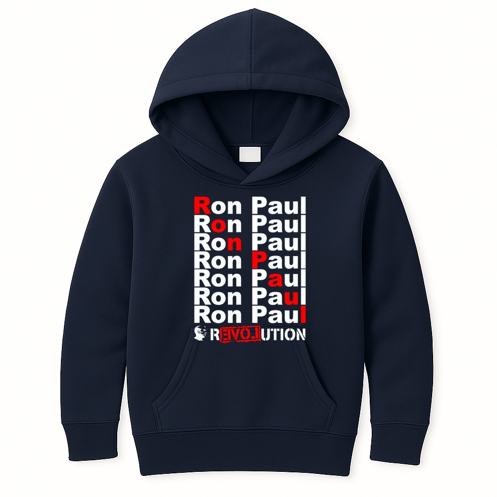 Ron Paul Revolution Word Kids Hoodie