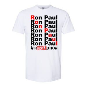 Ron Paul Revolution Word Softstyle CVC T-Shirt