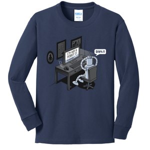 Robot Problems Kids Long Sleeve Shirt