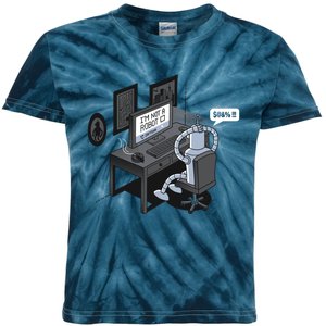 Robot Problems Kids Tie-Dye T-Shirt