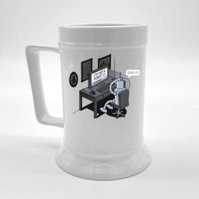 Robot Problems Beer Stein