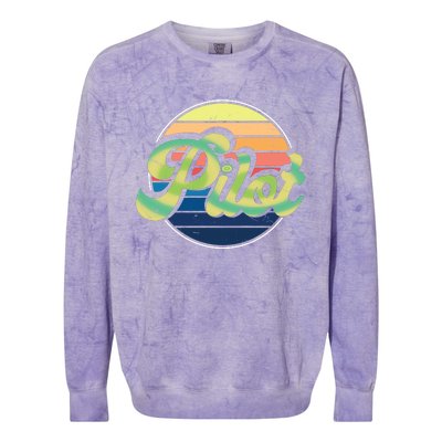 Retro Pilot Colorblast Crewneck Sweatshirt