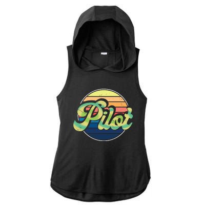 Retro Pilot Ladies PosiCharge Tri-Blend Wicking Draft Hoodie Tank