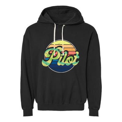 Retro Pilot Garment-Dyed Fleece Hoodie