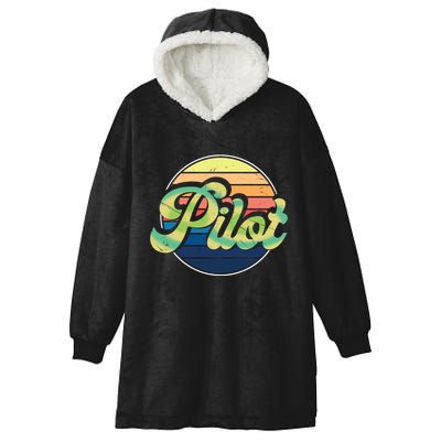 Retro Pilot Hooded Wearable Blanket