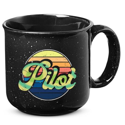 Retro Pilot 15oz Campfire Ceramic Mug