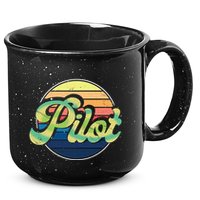 Retro Pilot 15oz Campfire Ceramic Mug