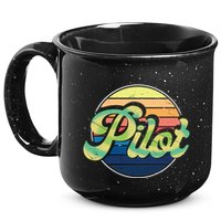 Retro Pilot 15oz Campfire Ceramic Mug