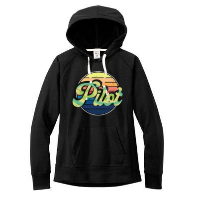 Retro Pilot Women's Fleece Hoodie