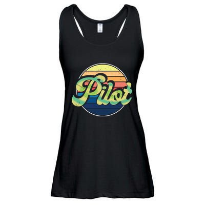 Retro Pilot Ladies Essential Flowy Tank